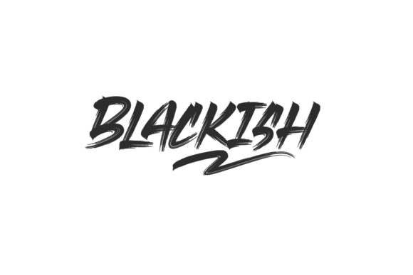 Blackish: A Textured Display Font for Maker Projects