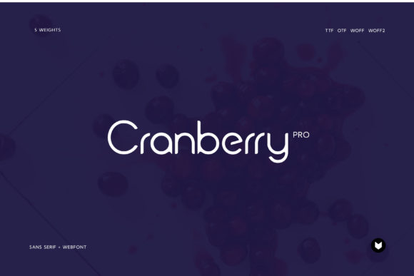 Cranberry: A Modern Display Font for Branding Projects