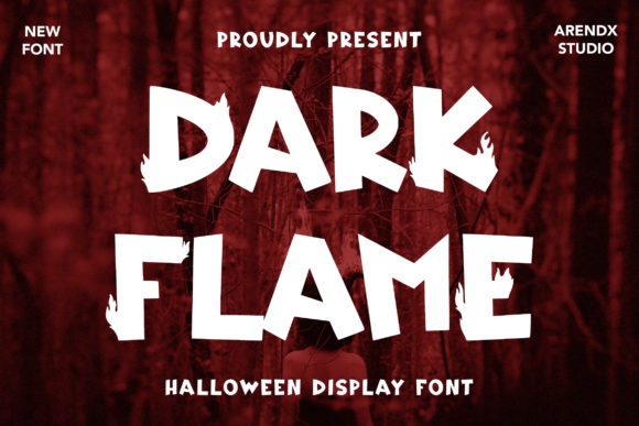 Dark Flame: A Bold and Playful Display Font for Creative Projects