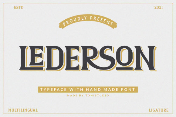 Discovering Lederson: A Bold and Thick Display Font
