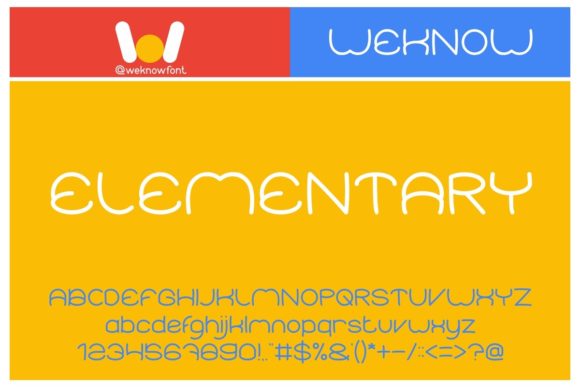 Elementary: A Charming Display Font for Crafters and Creators