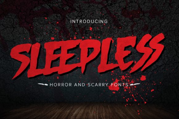 Enhance Your Brand with Sleepless: A Horror-Styled Display Font