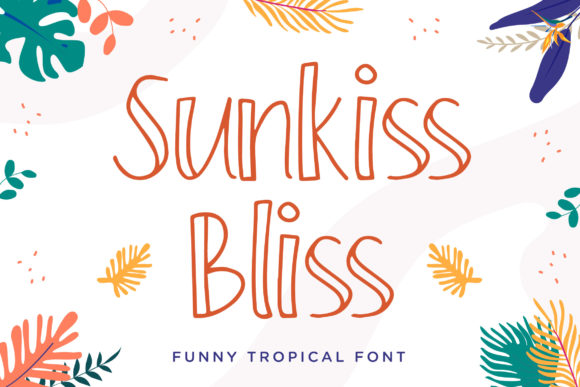Enhance Your Brand with Sunkiss Bliss: A Summer-Themed Display Font