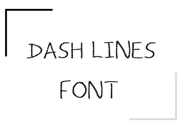 Enhance Your Web Design with Dash Lines Font