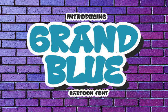 Grand Blue: A Fun and Playful Display Font for Crafters