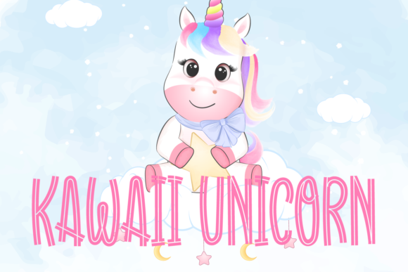 Kawaii Unicorn: A Display Font for Creative Campaigns