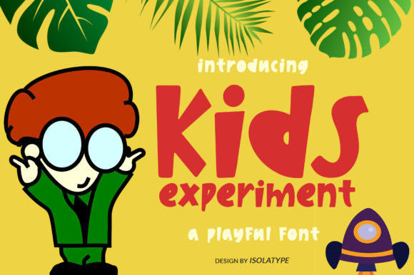Kids Experiment: A Fun and Quirky Display Font for Creative Campaigns