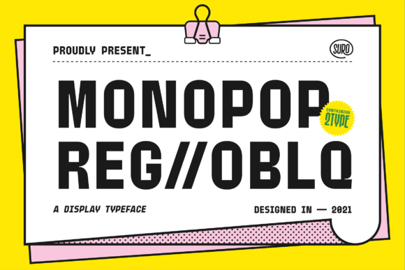 Monopop: A Fun and Playful Display Font for Web Design