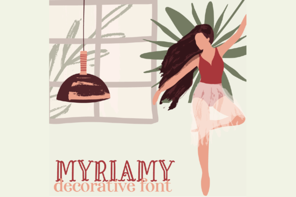 Myriamy: The Whimsical Display Font for Festive Campaigns