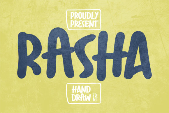 Rasha: A Cool, Paint-Brushed Font for Modern Design
