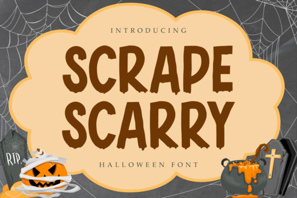Scrape Scarry: A Spooky and Fun Display Font for Web Design