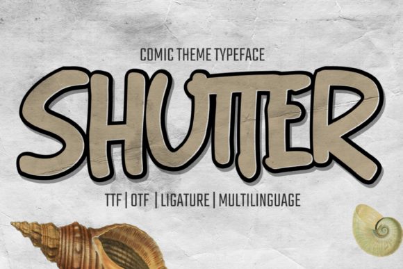 Shutter: A Cool, Brushed Urban Display Font