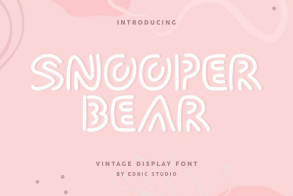 Snooper Bear: A Playful Display Font for Creative Marketing