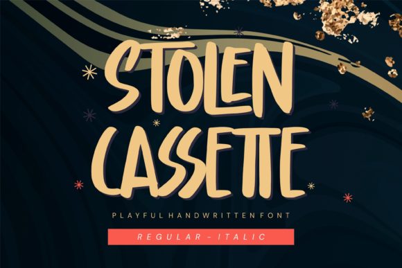 Stolen Cassette: A Playful Display Font for Creative Makers