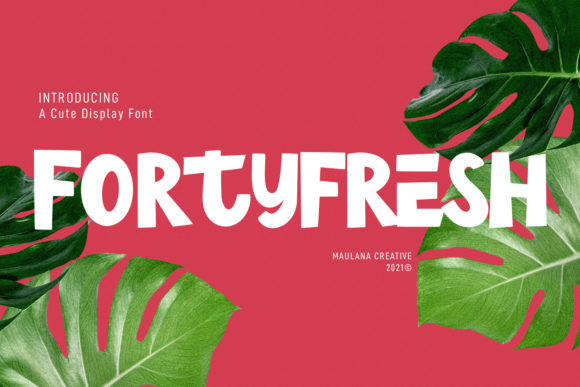 Transform Your Brand with Fortyfresh: A Playful Display Font