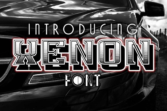 Xenon: A Bold and Aggressive Display Font for Creative Makers